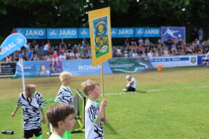 Einlauf der Teams